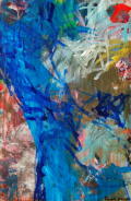 11_Komposition in Blau, Acryl auf Karton, 240x160cm